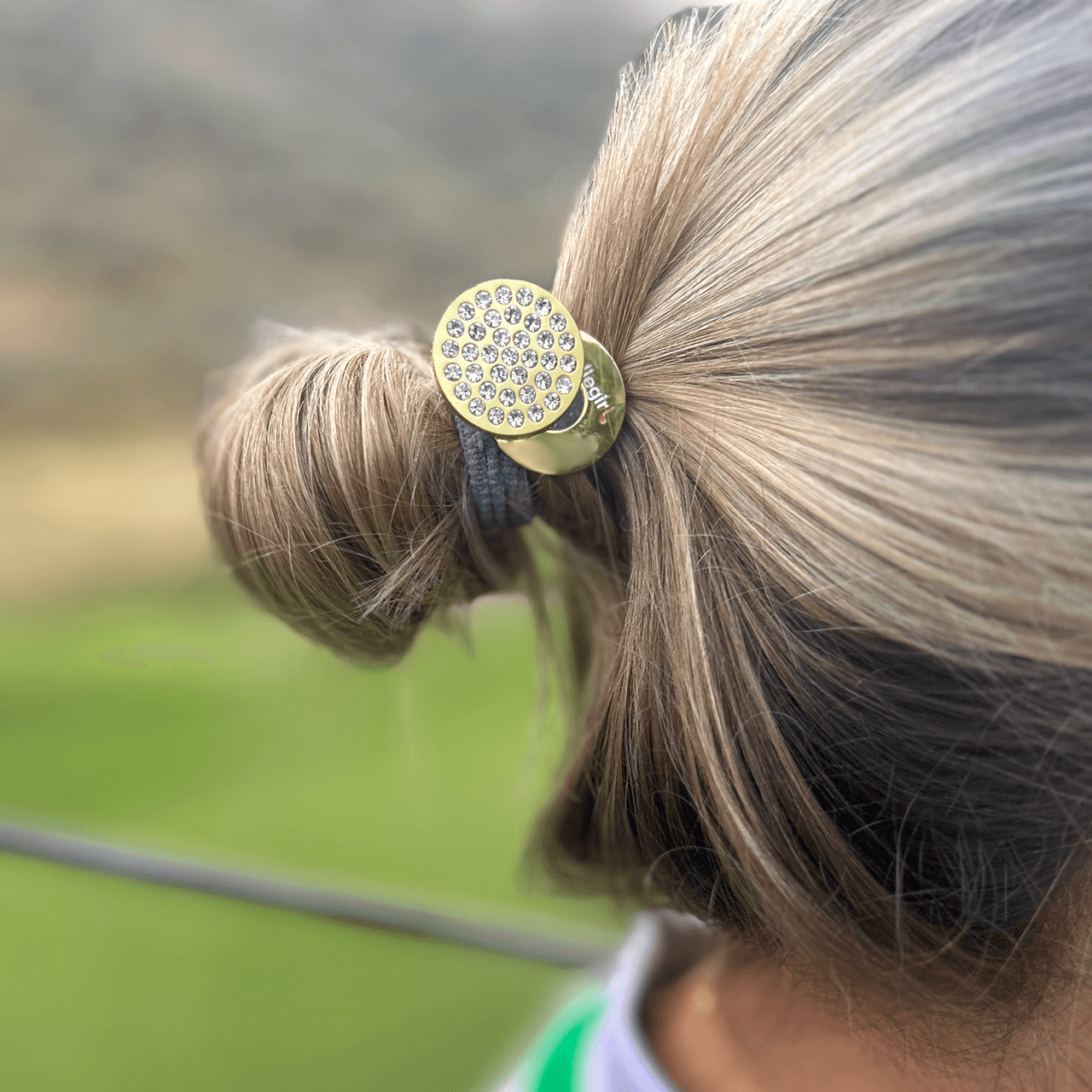 Ball Marker Hair Ties in Golf Ball Marker Magnetic Hair Tie by Birdie Girl Golf