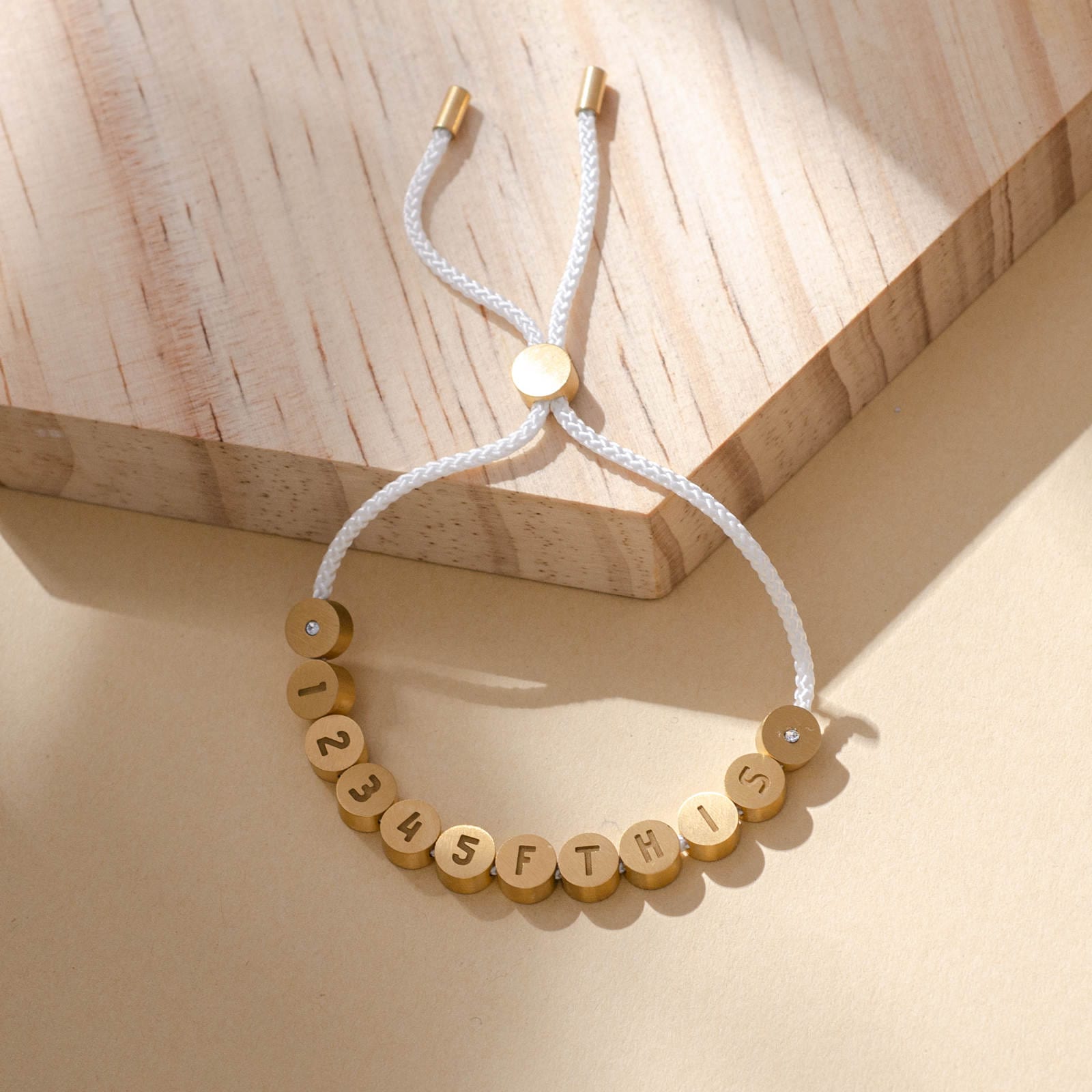 Bracelets in Gold Golf Stroke Counter Bracelet by Birdie Girl Golf