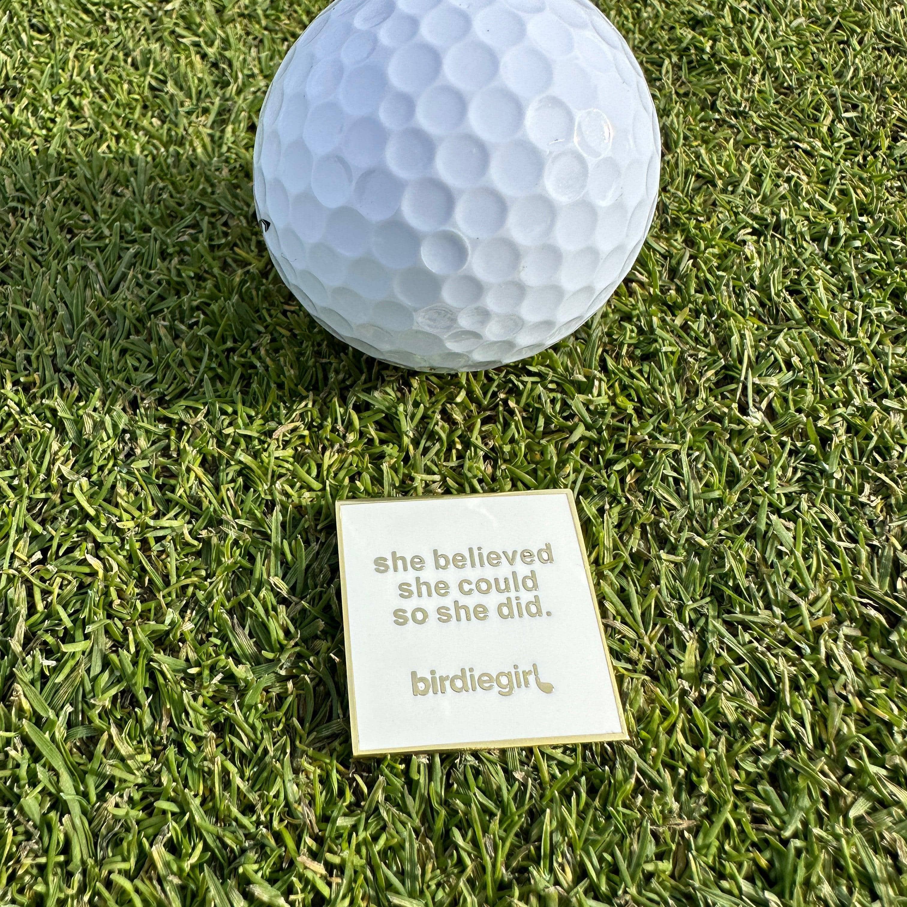 Golf Ball Markers in I Feel Prettee Gift Set: Collector's Edition Divot Tool Set by Birdie Girl Golf