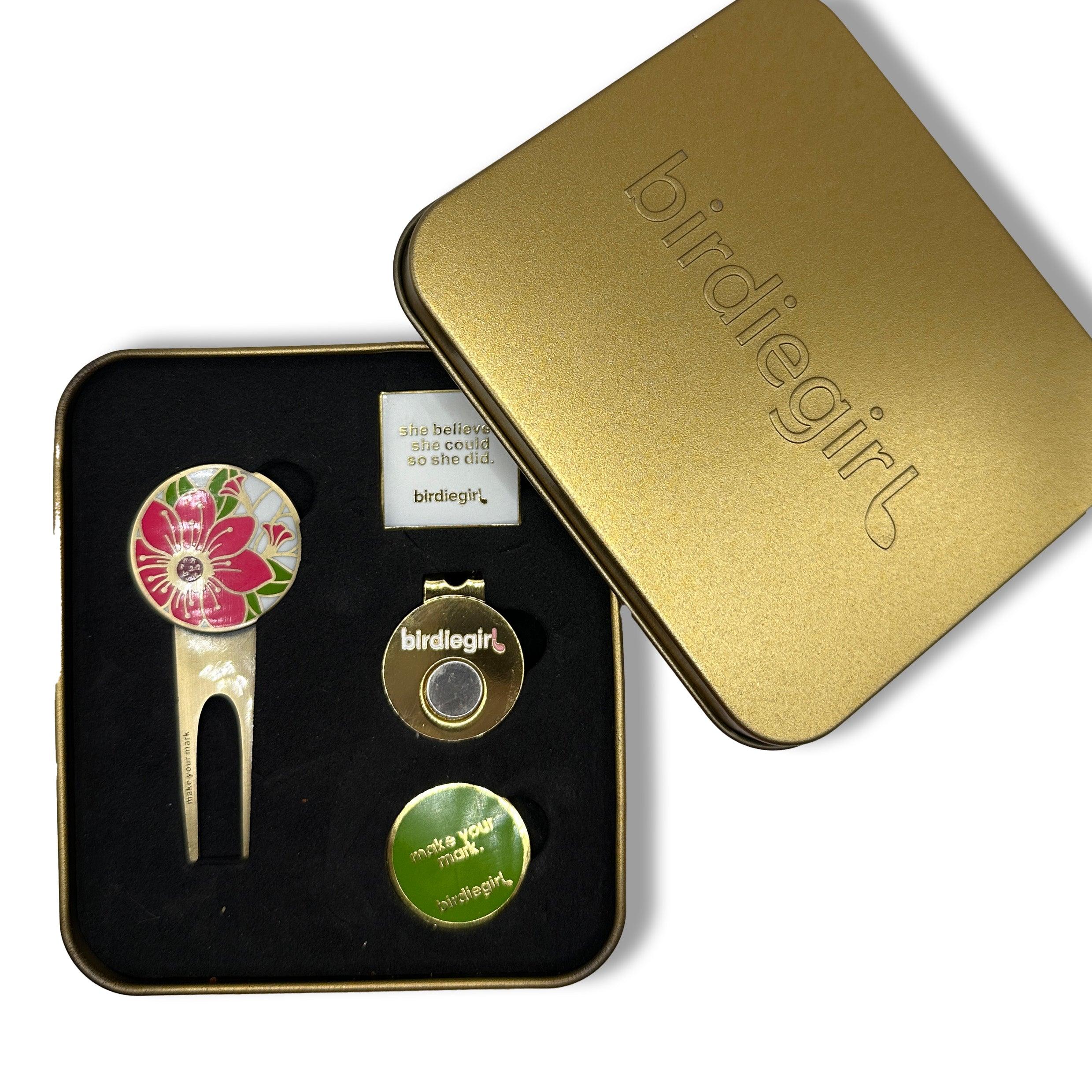 Golf Ball Markers in I Feel Prettee Gift Set: Collector's Edition Divot Tool Set by Birdie Girl Golf