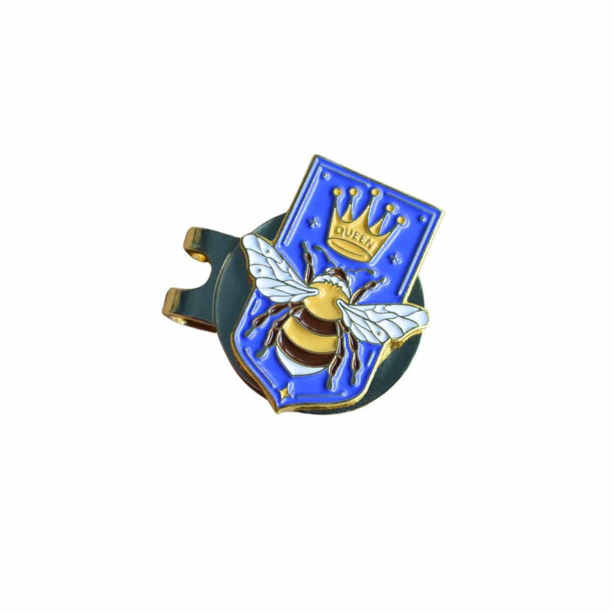 Golf Ball Markers in Queen Bee Ball Marker with Magnetic Hat Clip by Birdie Girl Golf