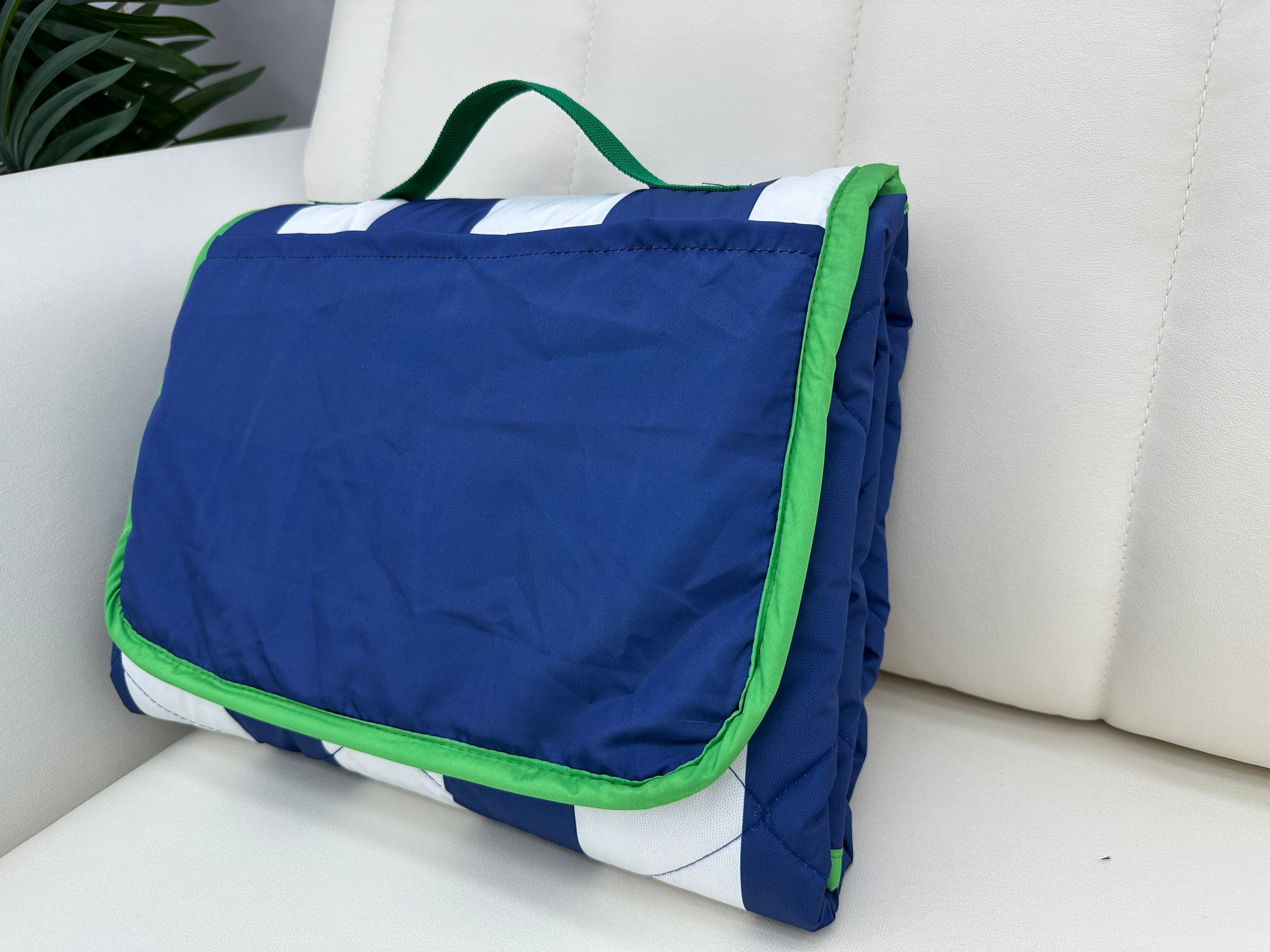 Golf Cart Seat Covers in Navy Stripe Golf Cart Seat Cover by Birdie Girl Golf