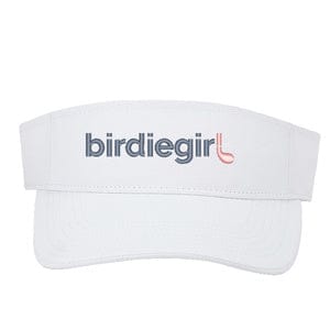 Hats in White Birdie Girl Women's Golf Visor by Birdie Girl Golf