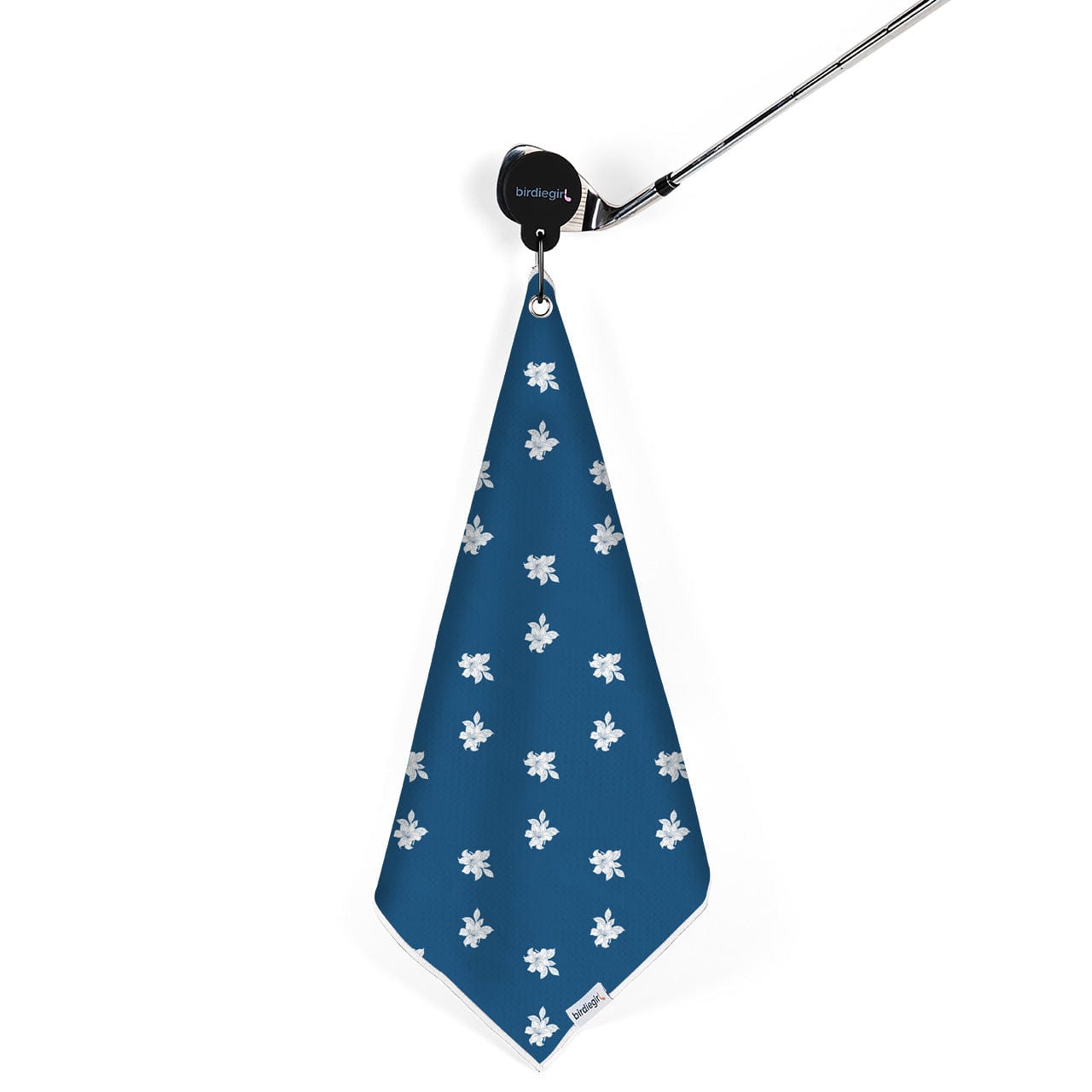 Magnetic Towels in Blue Azalea Magnetic Golf Towel by Birdie Girl Golf