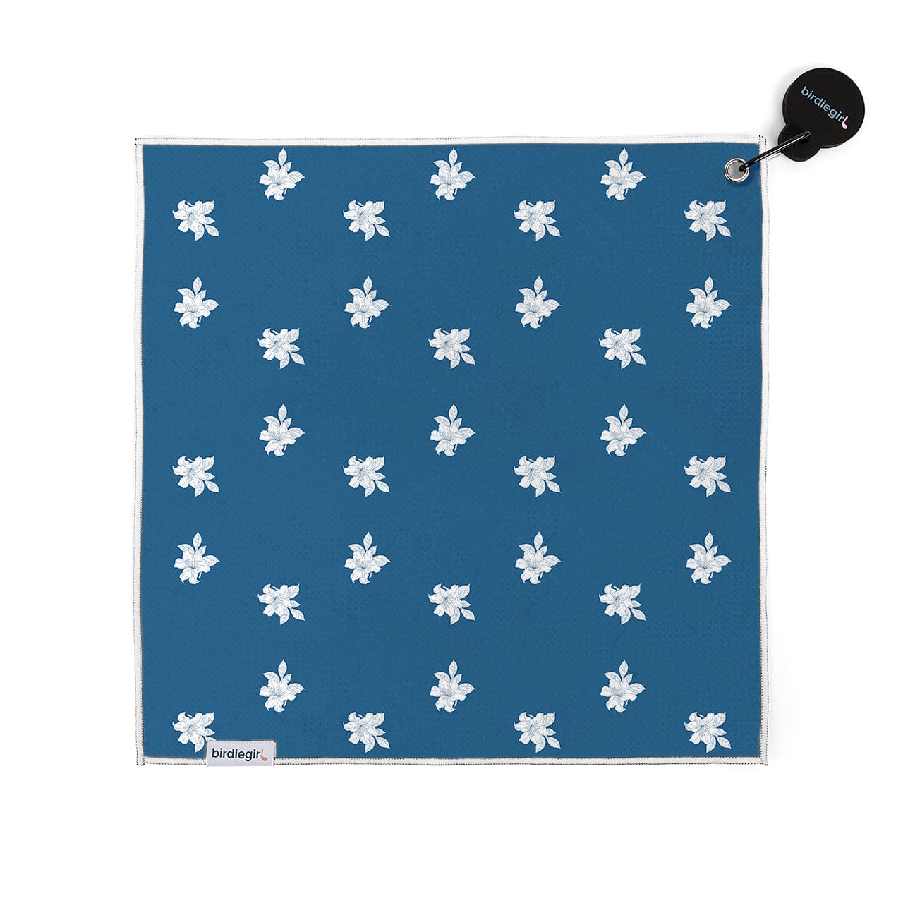 Magnetic Towels in Blue Azalea Magnetic Golf Towel by Birdie Girl Golf