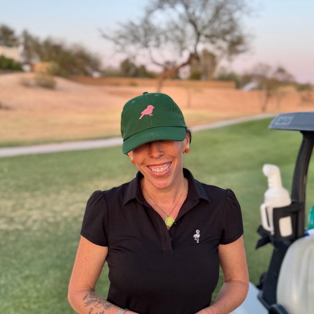 in Sweet Birdie Hat by Birdie Girl Golf