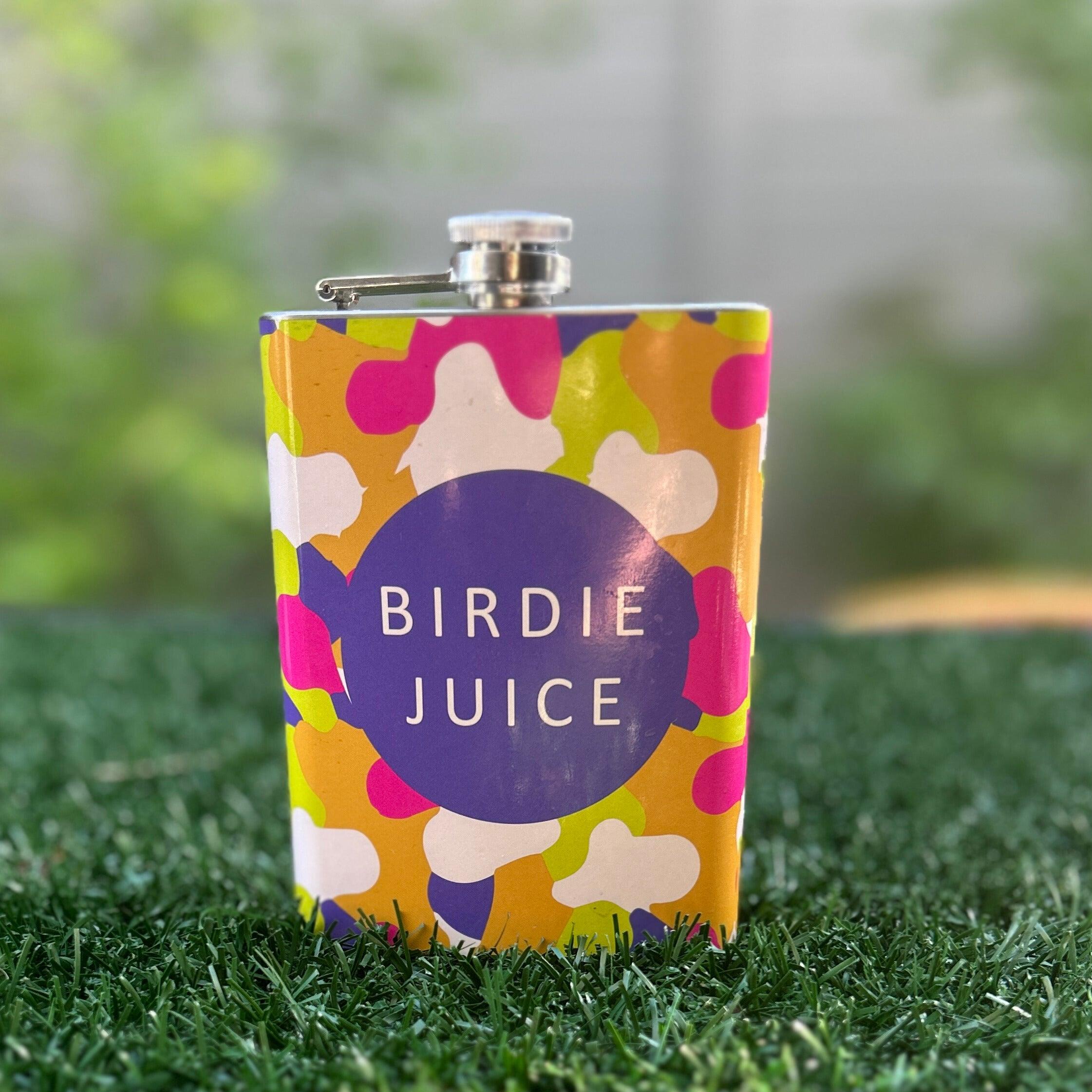 Birdie Juice Golfing Flask, Plastic and Stainless Steel Options