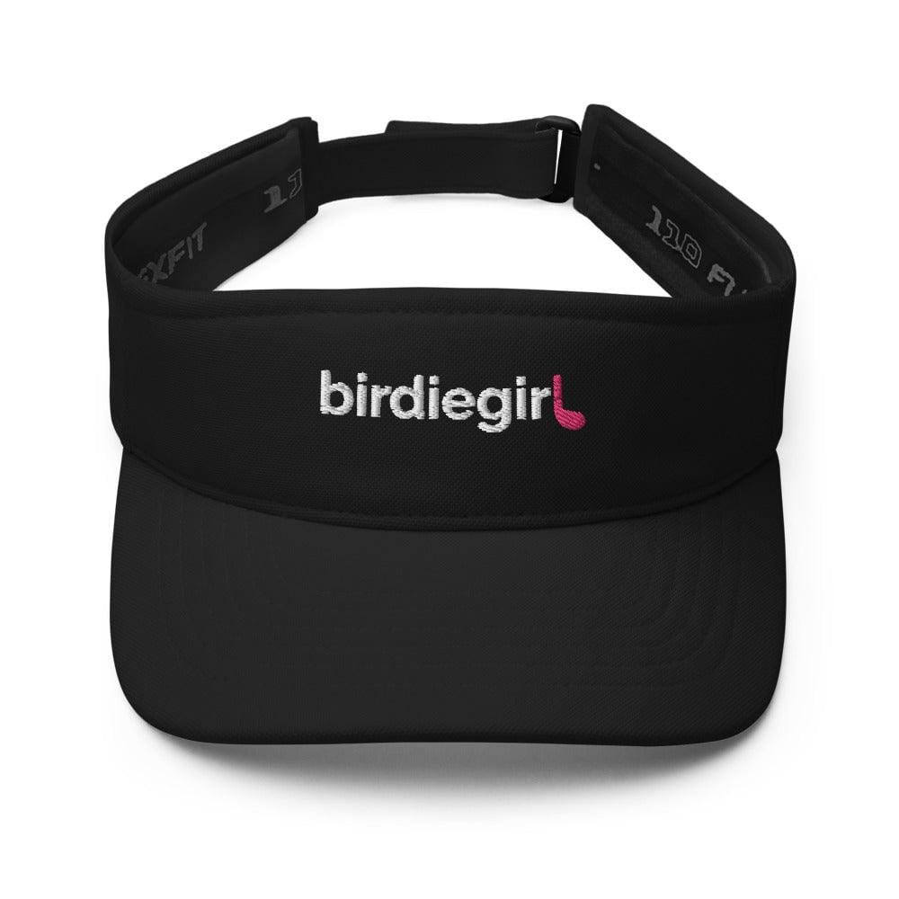 Hats in Black Birdie Girl Women's Golf Visor by Birdie Girl Golf