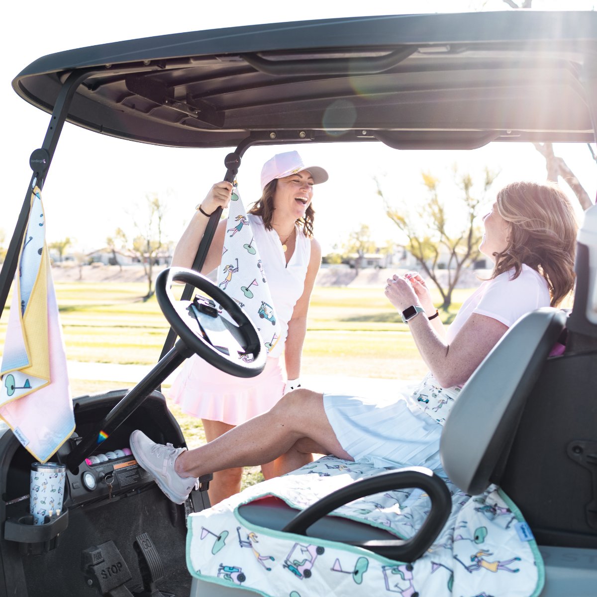 Golf Cart Seat Covers for Women – Reversible, Water-Resistant & Universal Fit