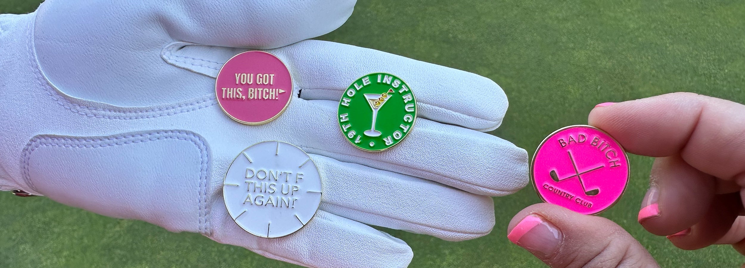 Set of Birdie Girl Golf Ball Markers