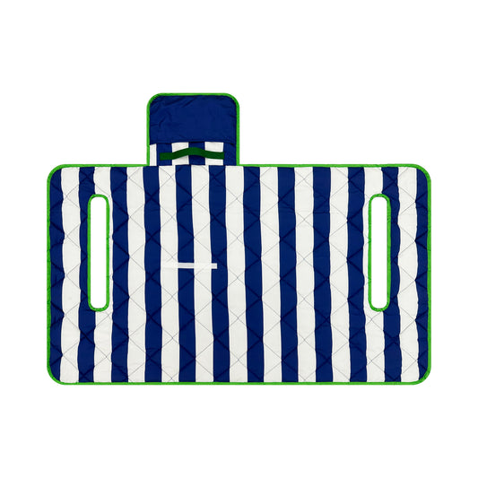 Navy Stripe Golf Cart Seat Cover