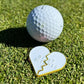 Best Bitches Broken Heart Golf Ball Marker with Hat Clips Set