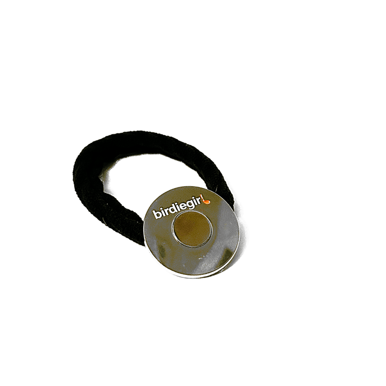 Ball Marker Hair Ties in Silver Golf Ball Marker Magnetic Hair Tie by Birdie Girl Golf