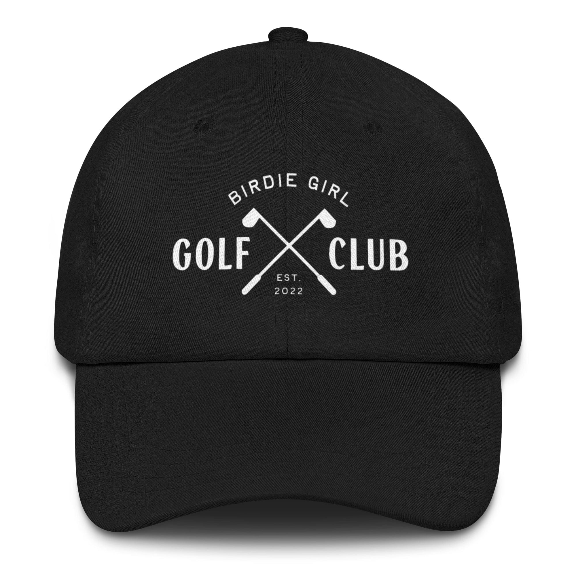 in Black Birdie Girl Golf Club Dad Hat – Women’s Golf Hat by Birdie Girl Golf