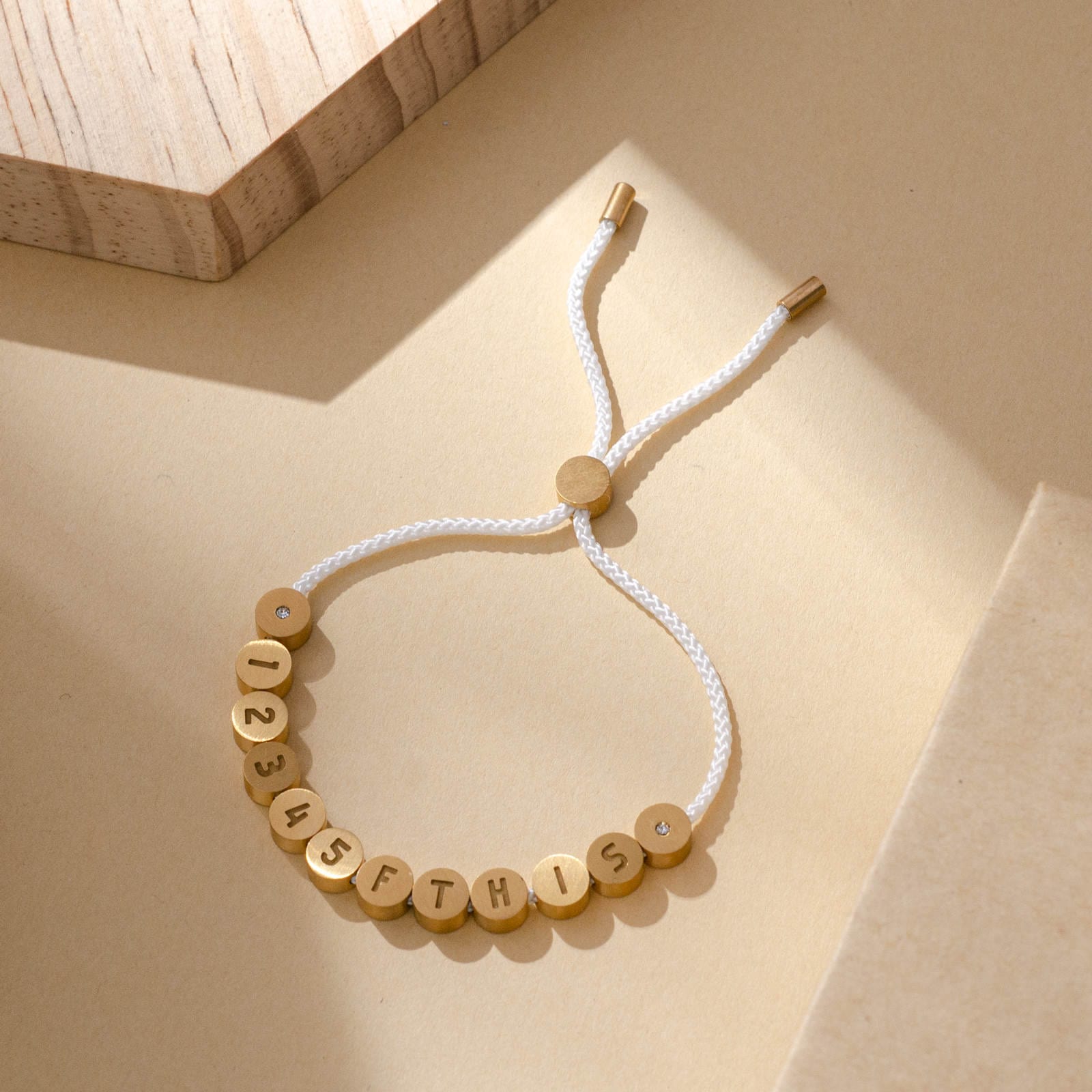 Bracelets in Gold Golf Stroke Counter Bracelet by Birdie Girl Golf