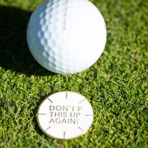 Golf Ball Markers in Feisty Women's Golf Ball Marker Collection (set of 4) with Hat Clip by Birdie Girl Golf