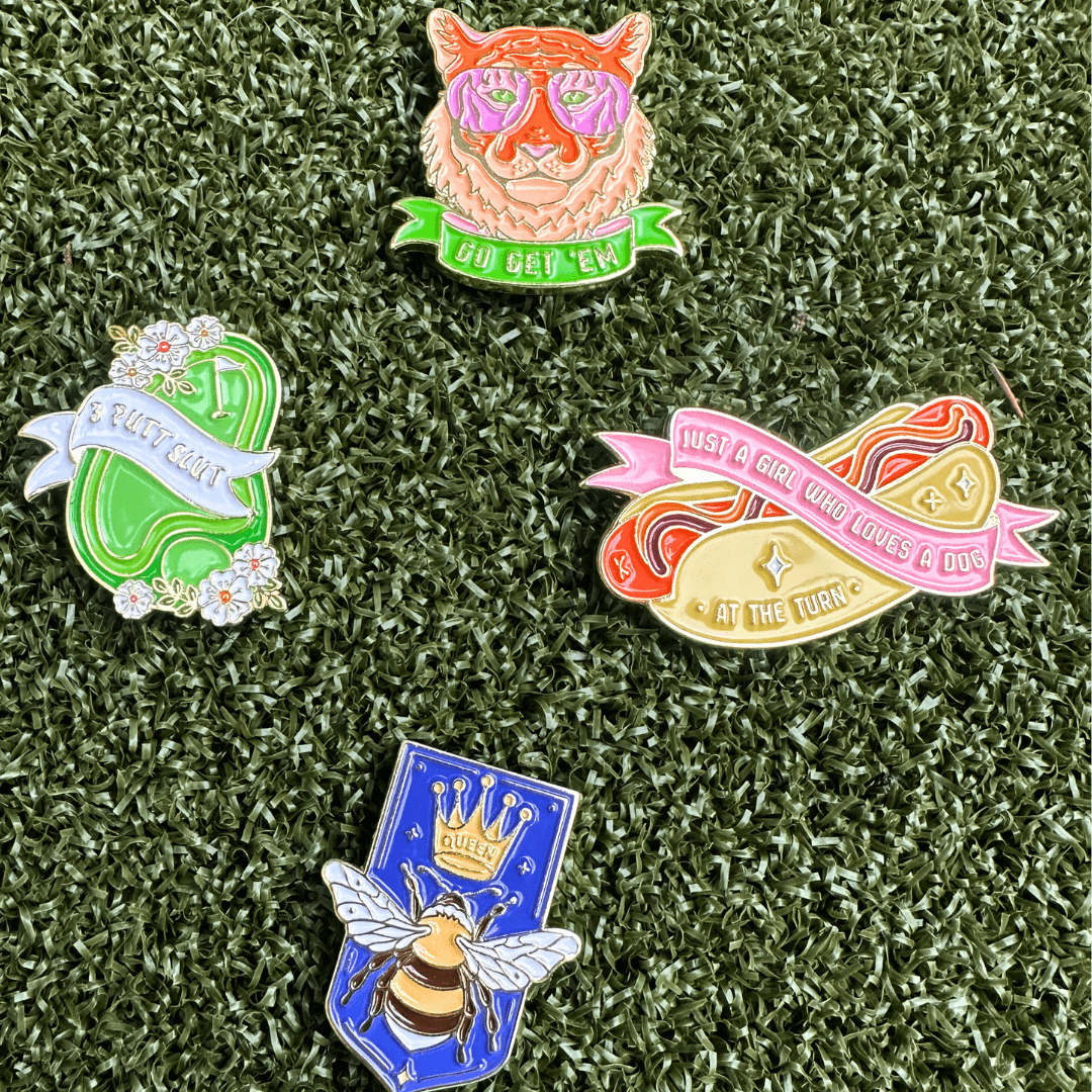 Golf Ball Markers in Par-fect Picks Women's Golf Ball Marker Collection (set of 4) by Birdie Girl Golf