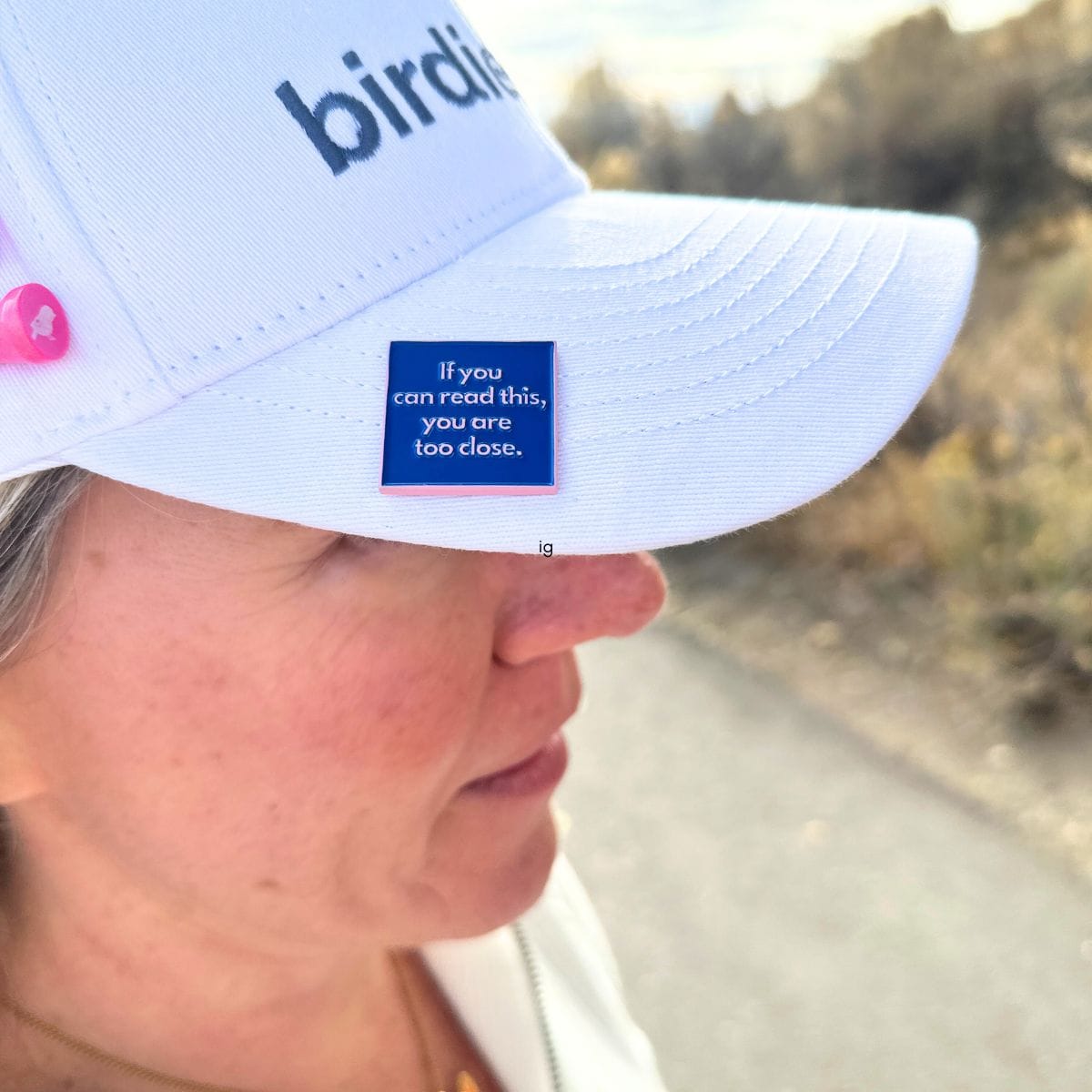 Golf Ball Markers in You Are Too Close Ball Marker with Hat Clip by Birdie Girl Golf