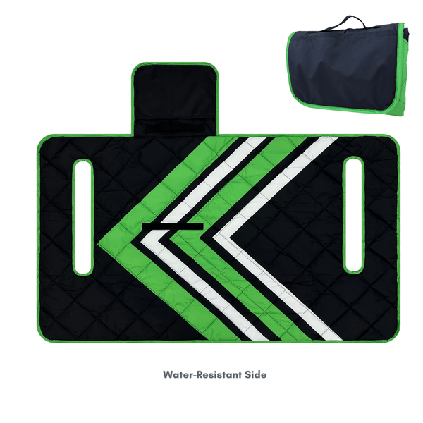 Green and Black Stripe Golf Cart Seat Cover Green and Black Stripe Golf Cart Seat Cover