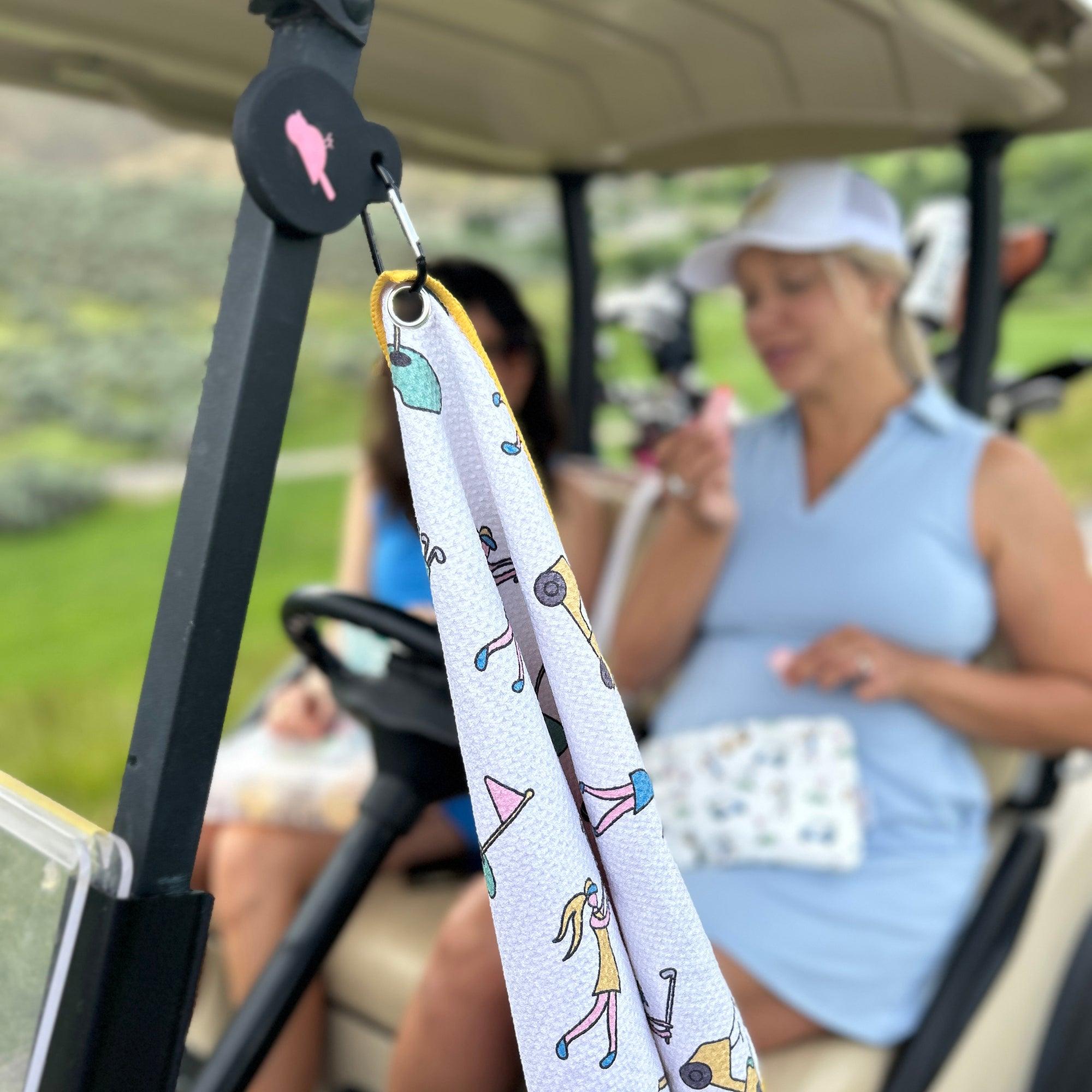 Magnetic Towels in Golf Girl Magnetic Golf Towel by Birdie Girl Golf