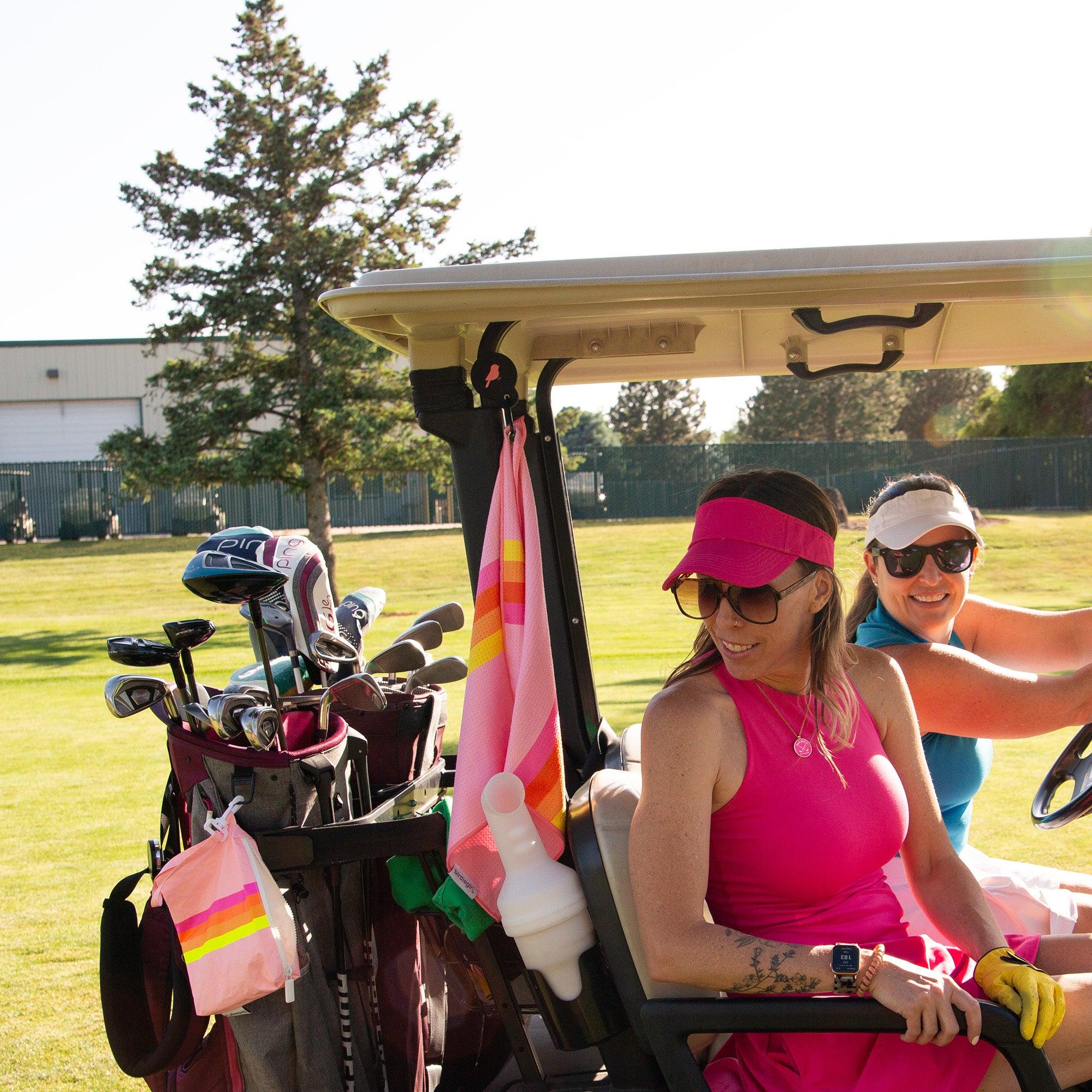 Magnetic Towels in Golfher's Sunset Magnetic Golf Towel by Birdie Girl Golf