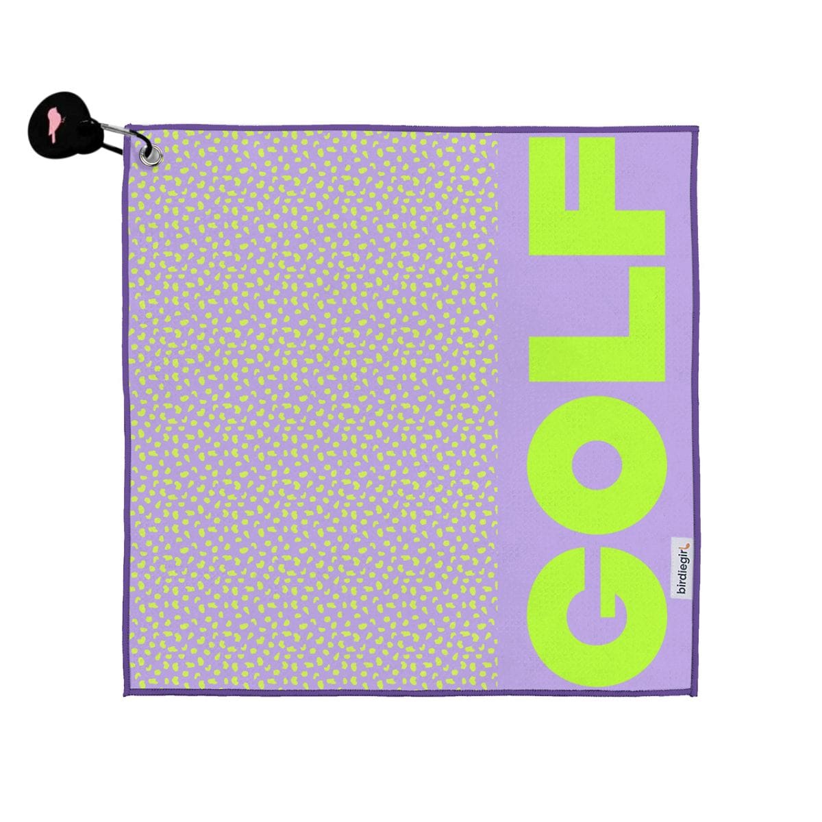 Magnetic Towels in Lilac Leopard Magnetic Golf Towel by Birdie Girl Golf