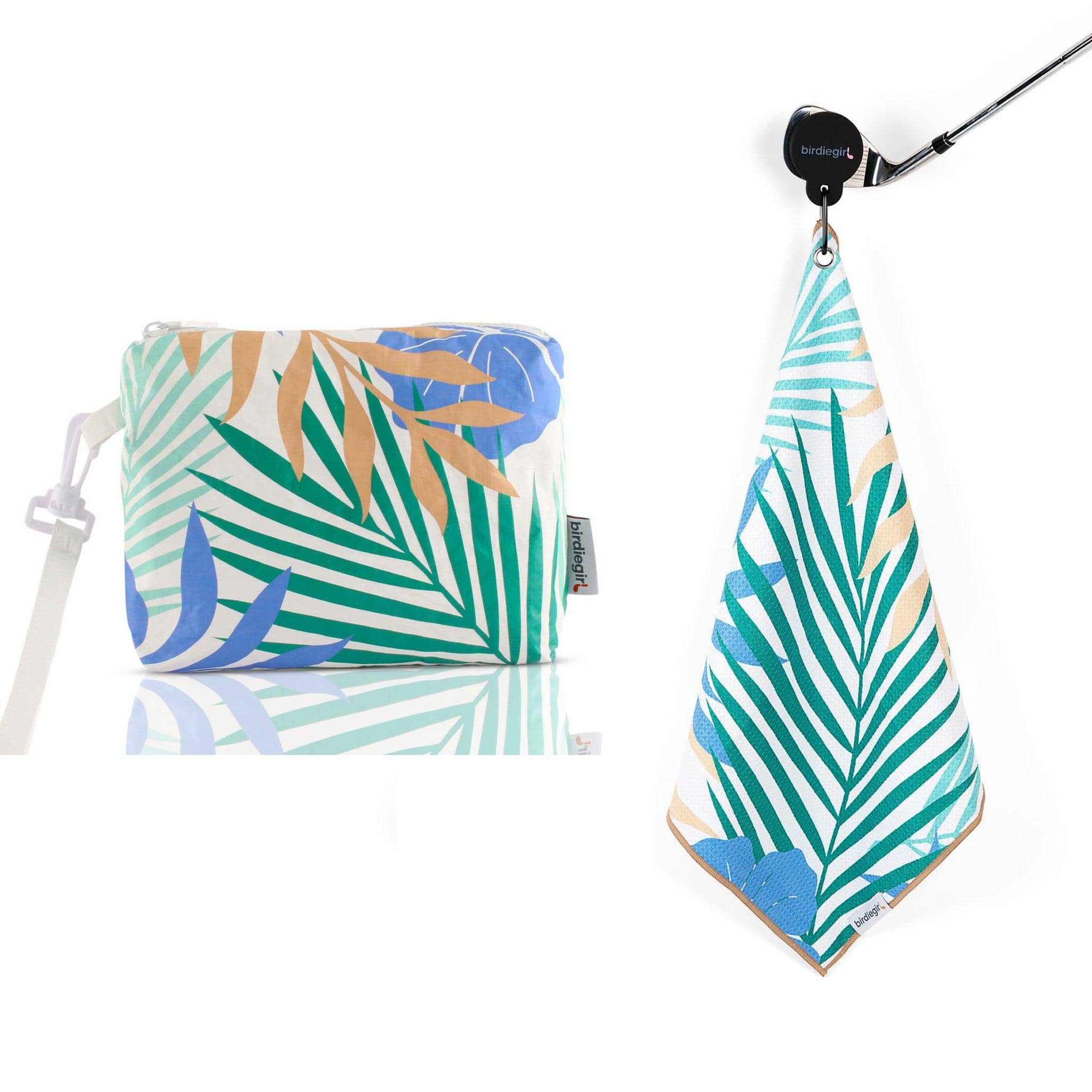 Magnetic Towels in Set of 2: Girl's Trip Magnetic Golf Towel and Golf Accessory Bag by Birdie Girl Golf