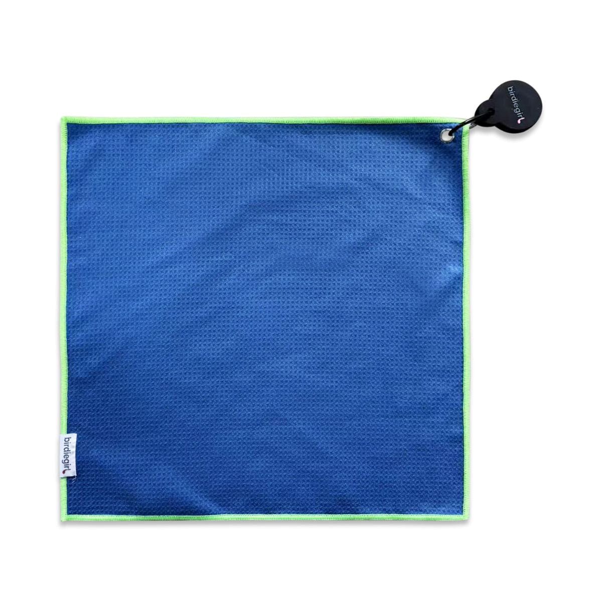 Magnetic Towels in Set of 2: Navy Stripe Time Magnetic Golf Towel and Golf Accessory Bag by Birdie Girl Golf