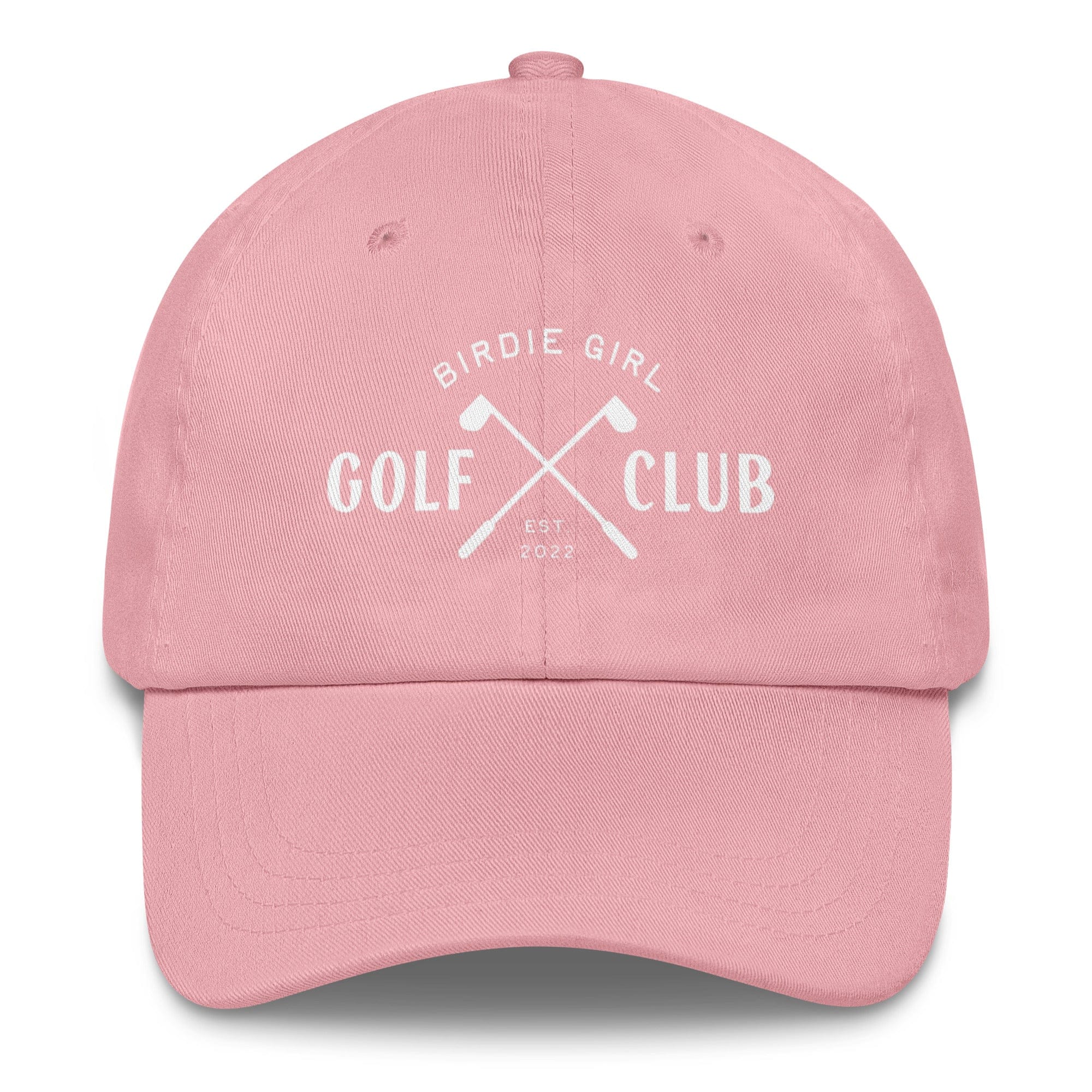 in Pink Birdie Girl Golf Club Dad Hat – Women’s Golf Hat by Birdie Girl Golf