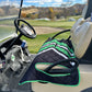 Green and Black Stripe Golf Cart Seat Cover