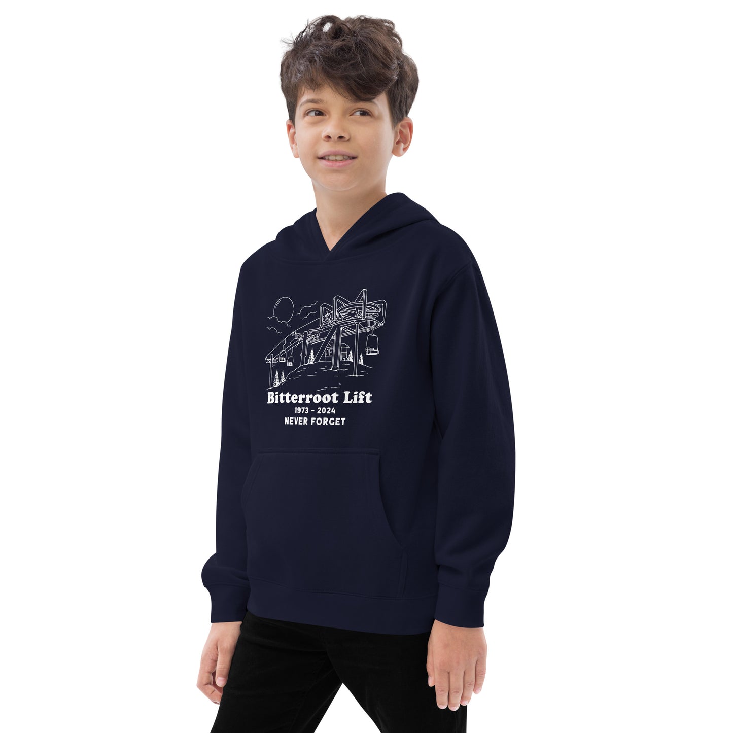 Bitterroot Lift Kids fleece hoodie