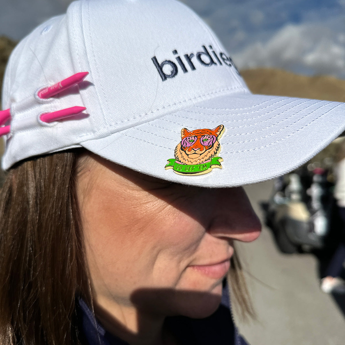 Birdie Girl Golf Utility Hat - Holds Tees and Markers