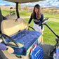 Navy Stripe Golf Cart Seat Cover