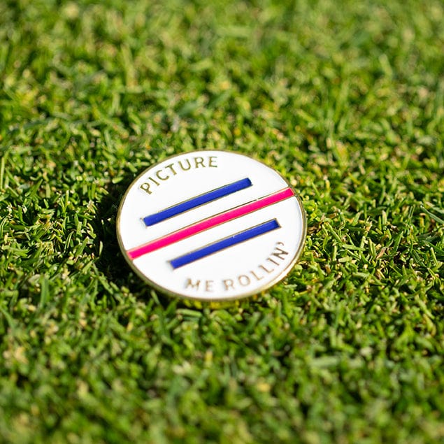 "Picture Me Pink" women's golf ball marker by Birdie Girl