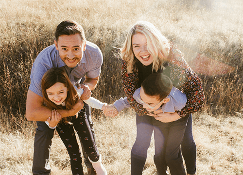 Lindzee Barrera and family - Founder of Birdie Girl Golf