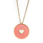 Women's Golf Ball Marker Necklace with Heart Golf Ball Marker