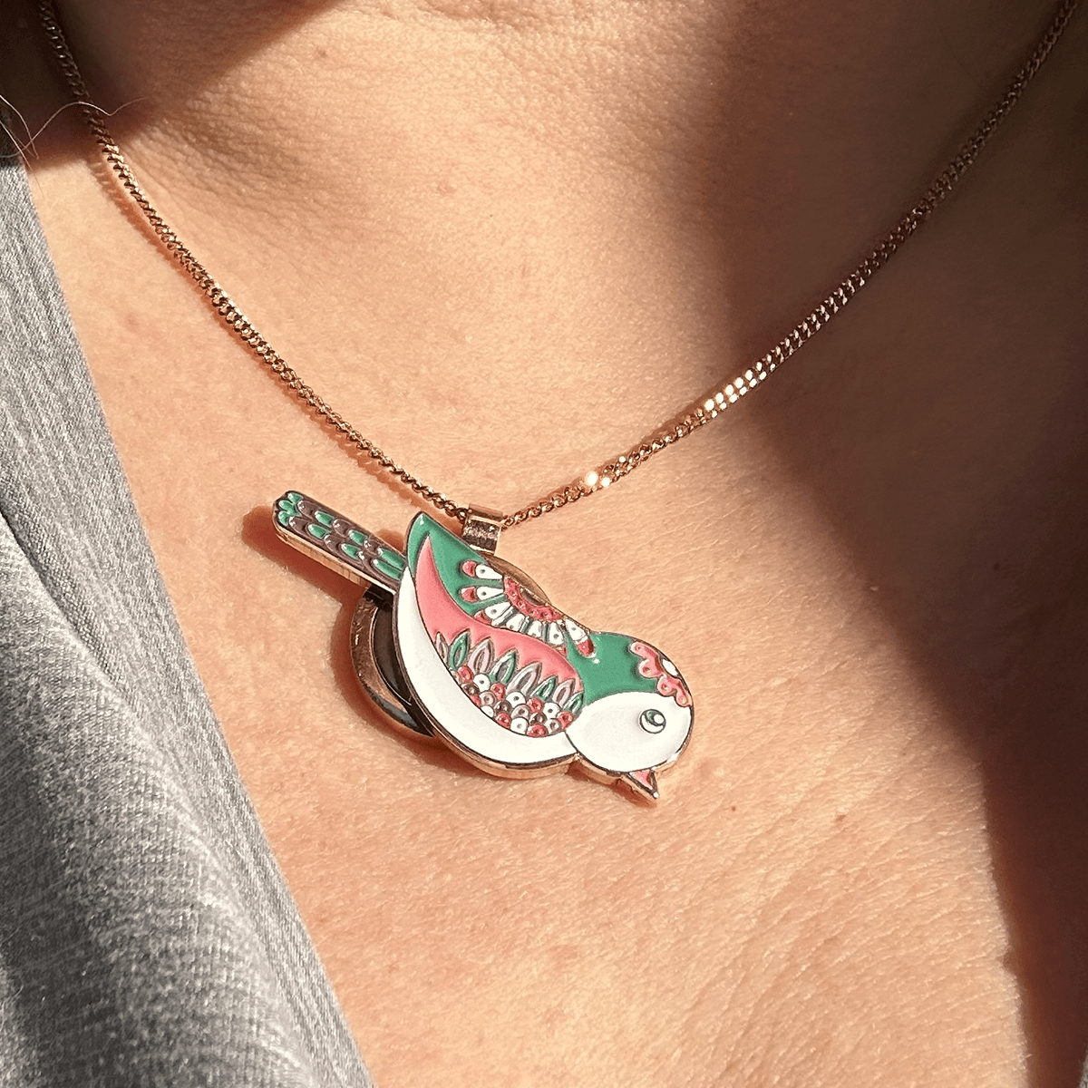 Ball Marker Necklaces in Gold Birdie Girl Ball Marker Golf Necklace by Birdie Girl Golf