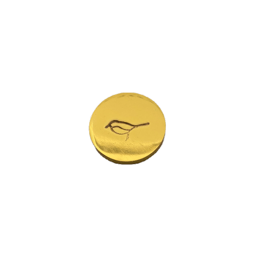 Golf Ball Markers in Gold Sweet Birdie Mini Women's Golf Ball Marker with Hat Clip by Birdie Girl Golf
