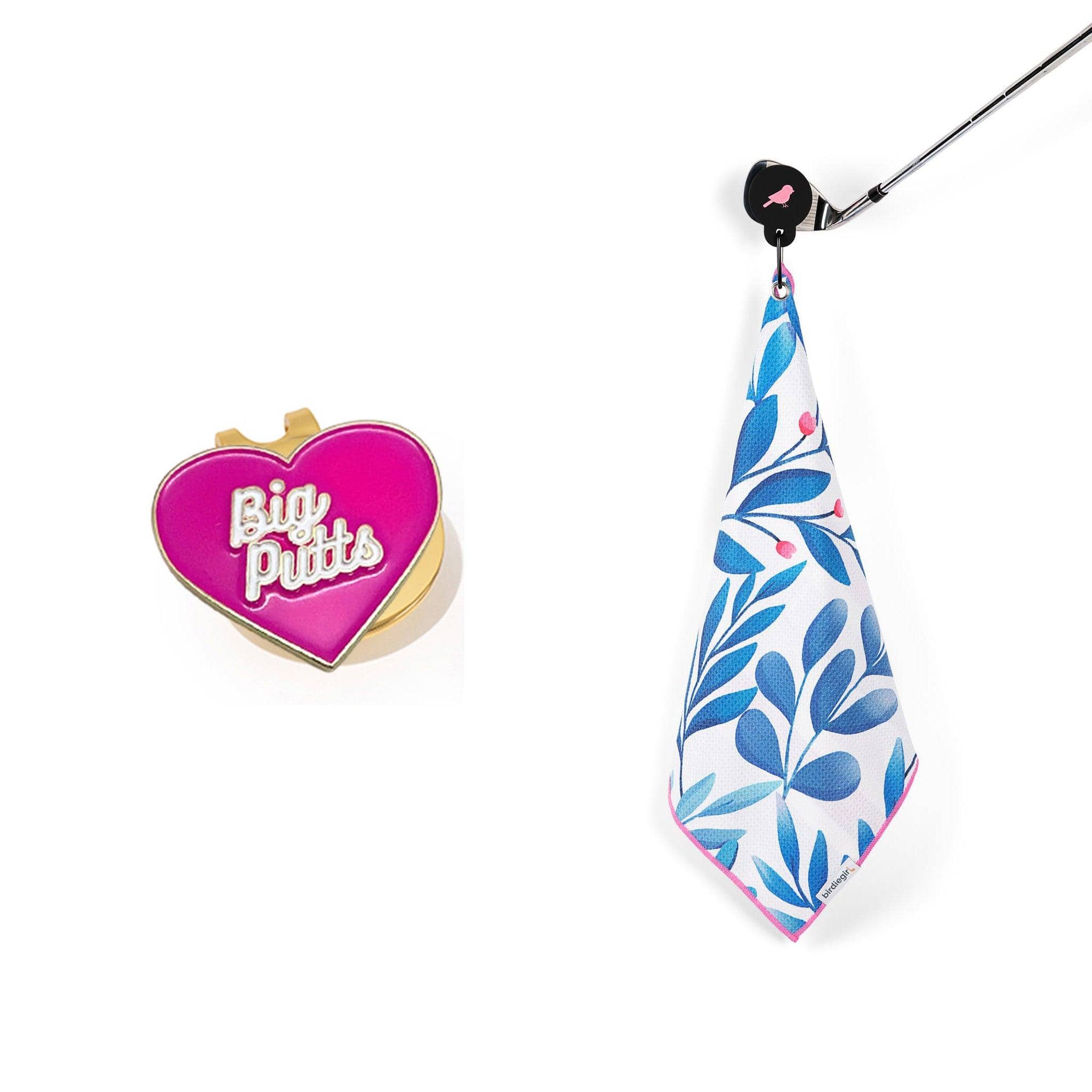 Magnetic Towels in Blue Skies Beginner Bundle by Birdie Girl Golf